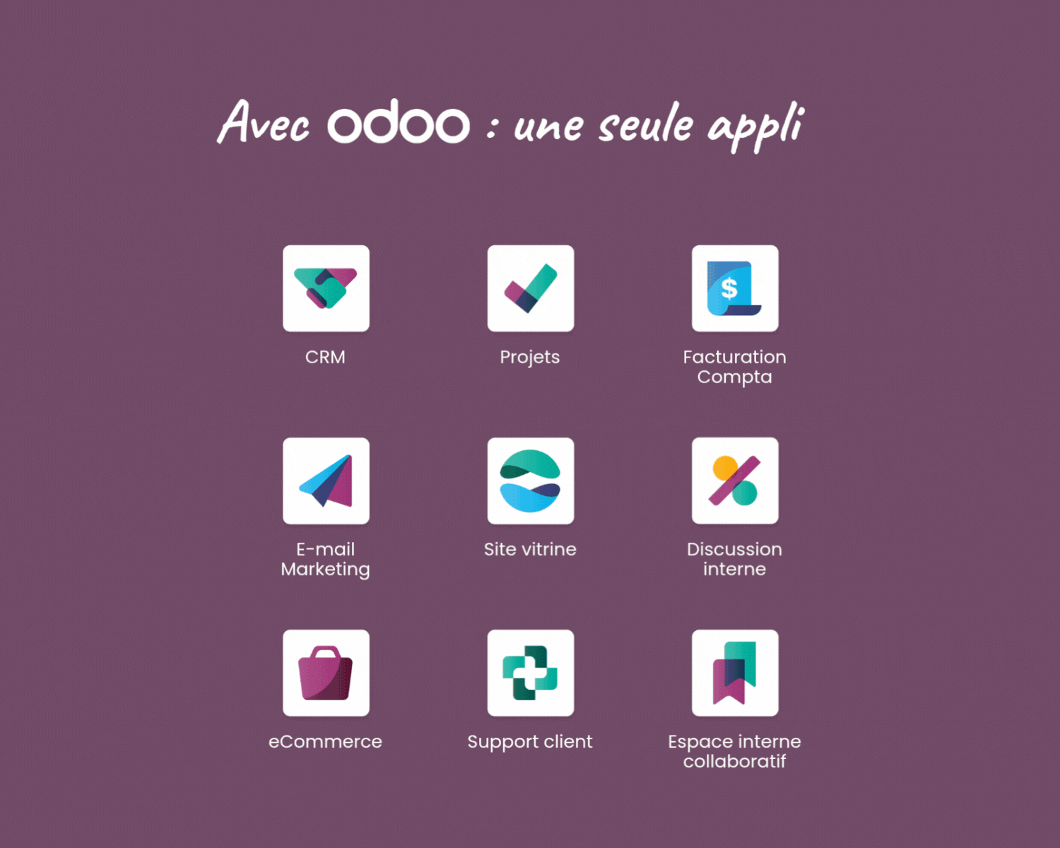 Avec en sans Odoo